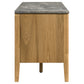 Bradley 63-inch 2-Door SmartTop™ TV Stand Grey and Natural