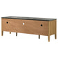 Bradley 63-inch 2-Door SmartTop™ TV Stand Grey and Natural