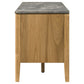 Bradley 63-inch 2-Door SmartTop™ TV Stand Grey and Natural