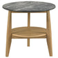 Bradley 2-Piece Round SmartTop™ Coffee Table Set Grey and Natural