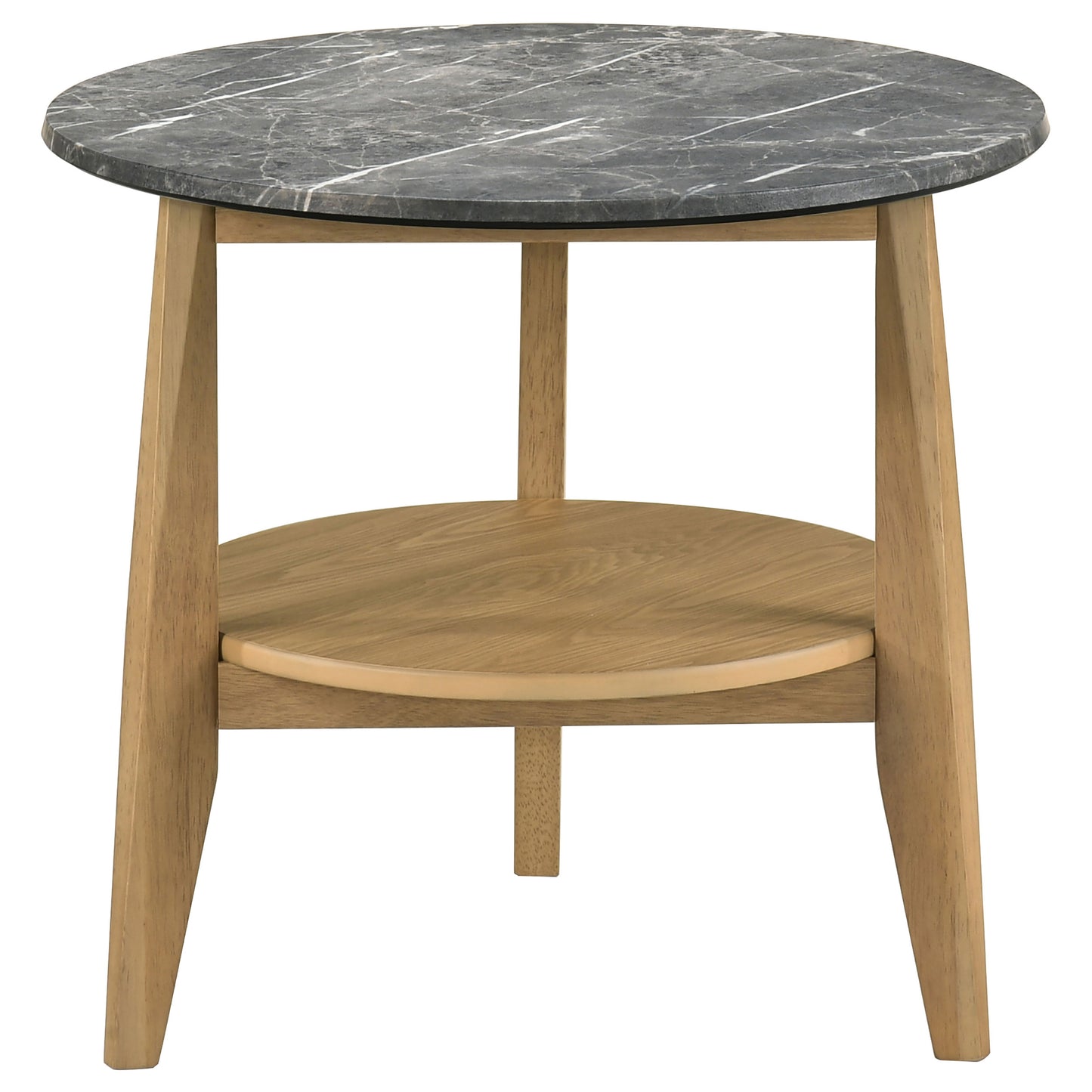 Bradley 3-Piece Round SmartTop™ Coffee Table Set Grey and Natural