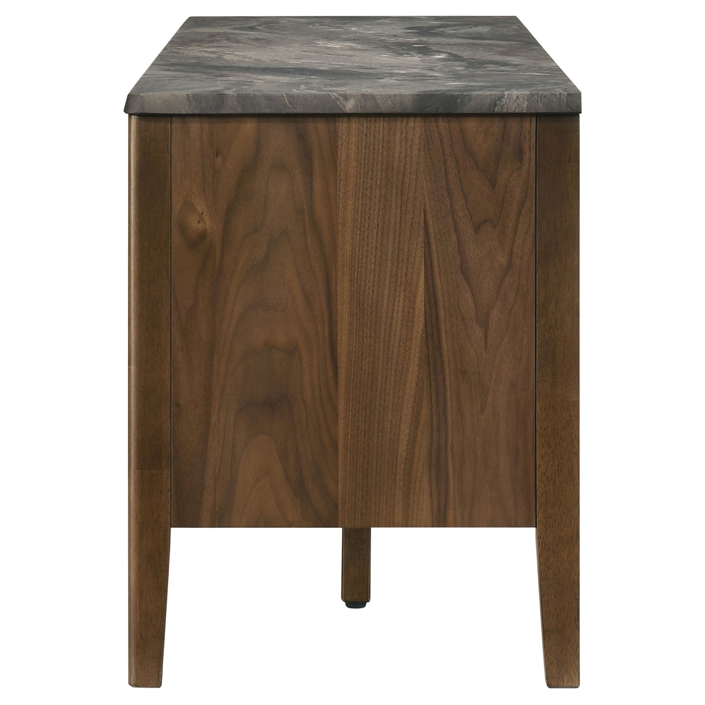 Bradley 63-inch 2-Door SmartTop™ TV Stand Smokey Grey and Brown