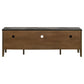 Bradley 63-inch 2-Door SmartTop™ TV Stand Smokey Grey and Brown
