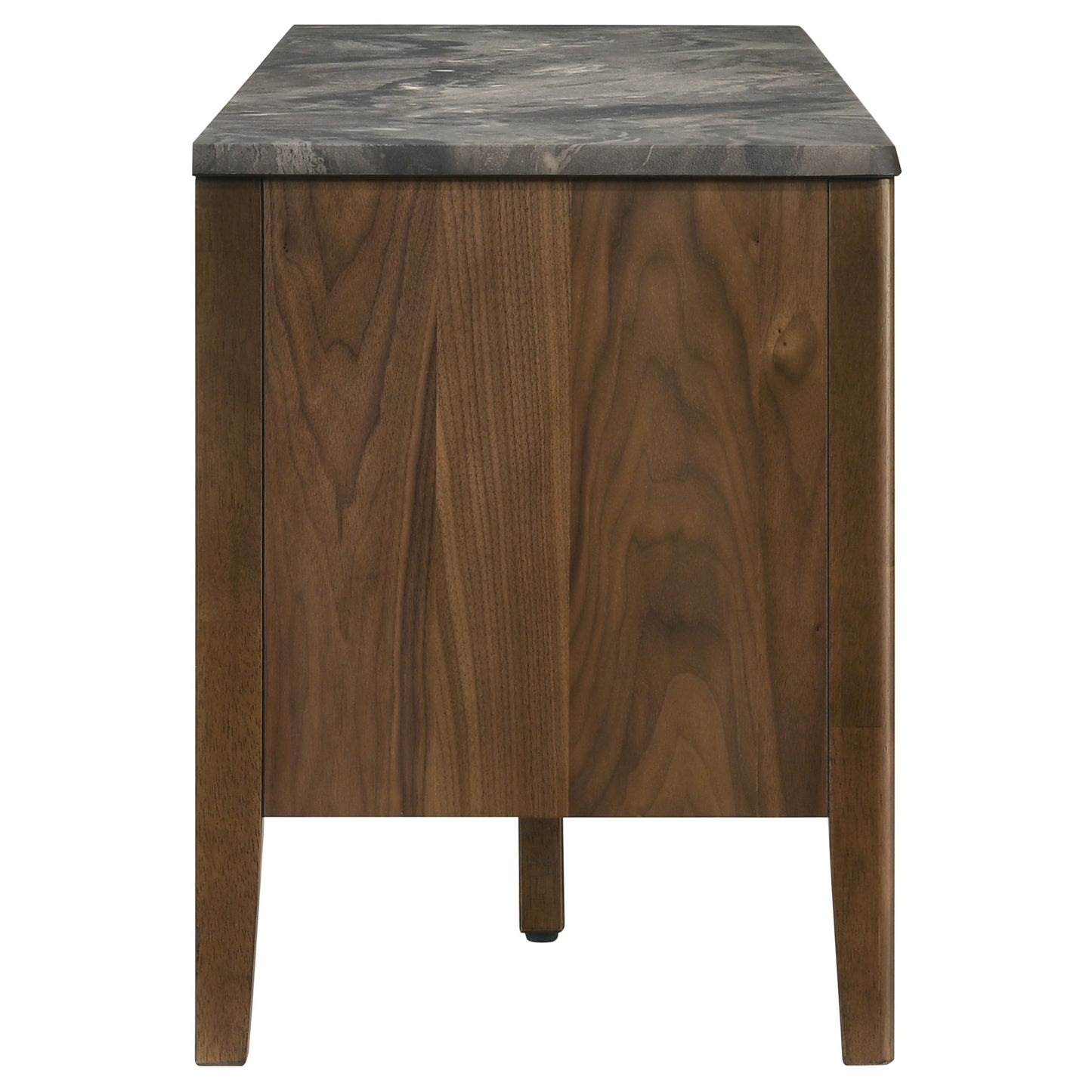 Bradley 63-inch 2-Door SmartTop™ TV Stand Smokey Grey and Brown