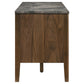 Bradley 63-inch 2-Door SmartTop™ TV Stand Smokey Grey and Brown