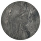 Bradley Round SmartTop™ End Side Table Smokey Grey and Dark Brown