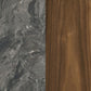 Bradley Round SmartTop™ End Side Table Smokey Grey and Dark Brown