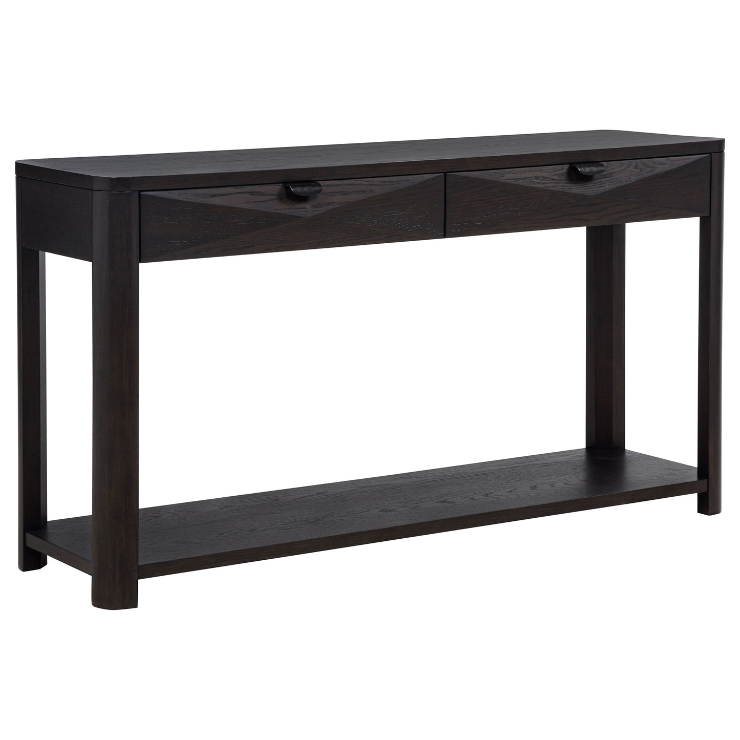 Marcelo Sofa Console Table with 2 Drawers and Shelf Coffee