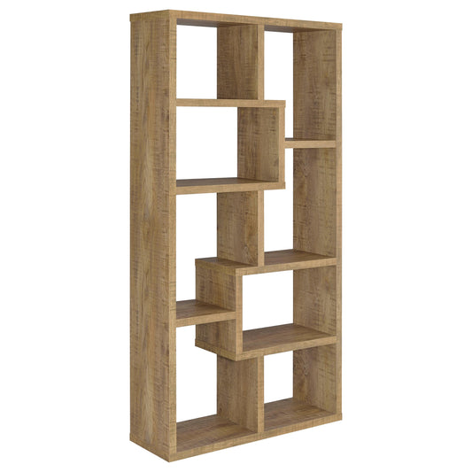 Theo 71-inch 6-shelf Bookshelf Mango