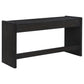 Leandro 2-drawer Home Office Writing Desk Burnished Black