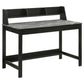 Besler 47-inch SmartTop™ Writing Desk with Shelf Grey Stone and Black