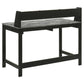 Besler 47-inch SmartTop™ Writing Desk with Shelf Grey Stone and Black