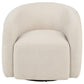 Gerley Chenille Upholstered Swivel Accent Chair Beige