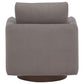 Iris Fabric Upholstered Swivel Accent Chair Stone