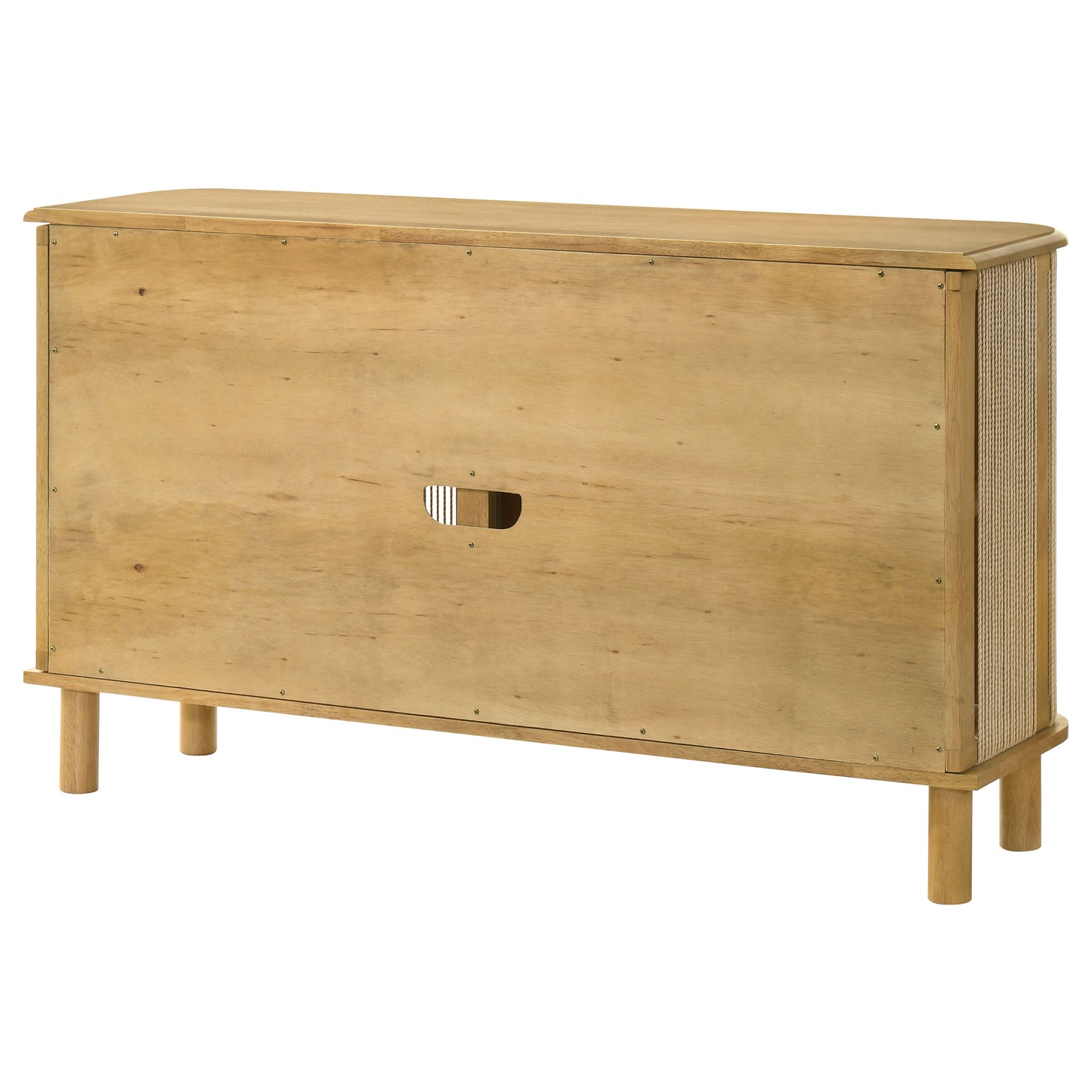 Ervine 3-Door Rope Panel Sideboard Accent Storage Cabinet Natural