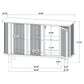 Ervine 3-Door Rope Panel Sideboard Accent Storage Cabinet Natural