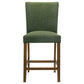 Paxton 5-piece Round Glass Top Counter Height Dining Set Green