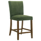 Paxton 5-piece Round Glass Top Counter Height Dining Set Green