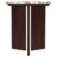 Jenna Round Marble Top Mango Wood Side End Table Brown
