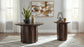 Cayenne 2-piece Solid Mango Wood Coffee Table Set Walnut