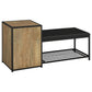 Martino Shoe Storage Entryway Bench with Cabinet Mango and Black