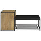 Martino Shoe Storage Entryway Bench with Cabinet Mango and Black