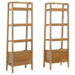 Fabian 2-piece 3-shelf Bookshelf with Drawer Distressed Light Brown