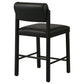 Kehoe Upholstered Counter Height Chair Black (Set of 2)