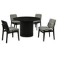 Hamlyn 5-piece Round Wood Dining Set Grey and Black