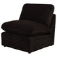 Collins Modular Armless Chair Chocolate Brown