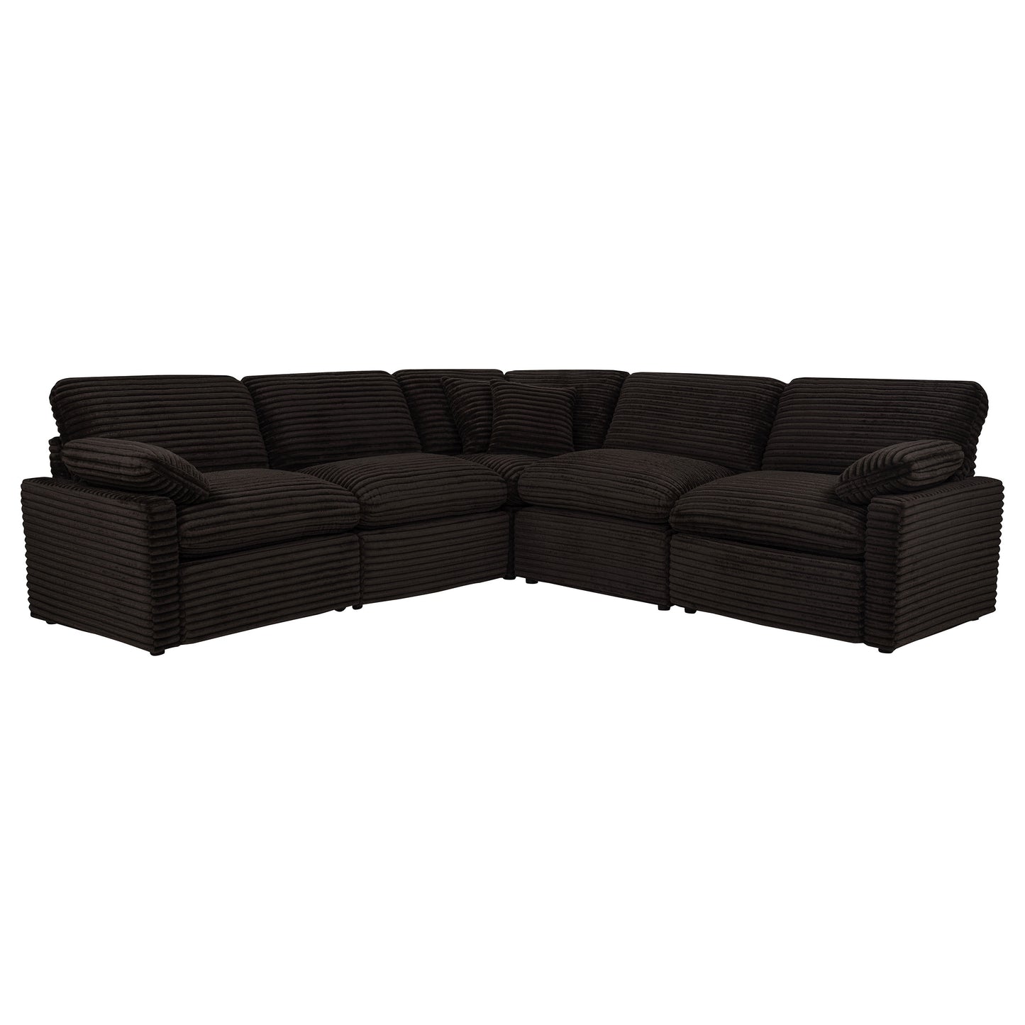 Collins 5-piece Modular Power Reclining Sectional Chocolate Brown