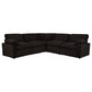 Collins 5-piece Modular Power Reclining Sectional Chocolate Brown