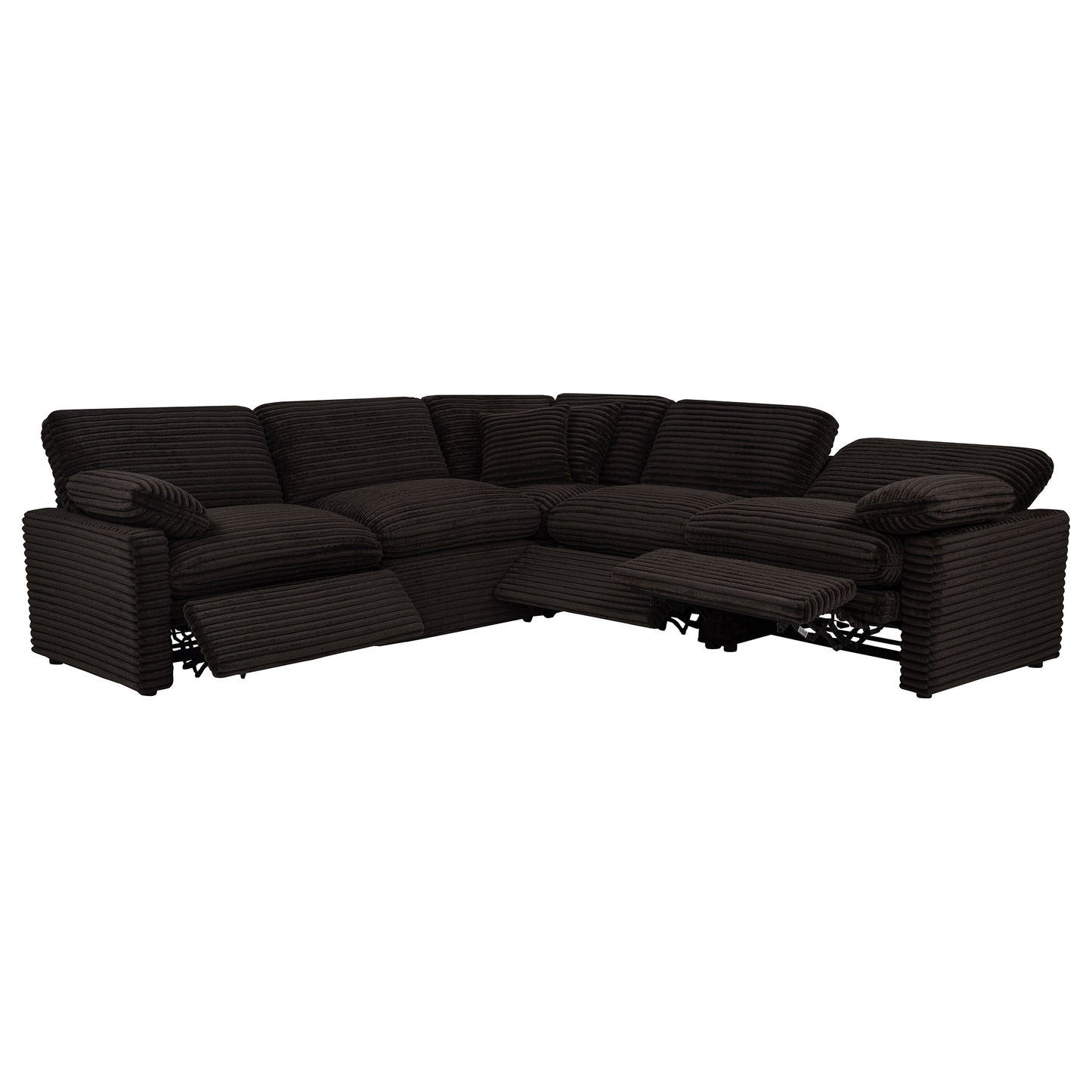 Collins 5-piece Modular Power Reclining Sectional Chocolate Brown