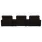 Collins 5-Piece Power Reclining Home Theater Seating Chocolate Brown