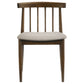 Hamlyn 5-piece Round Wood Dining Set Wheat and Walnut