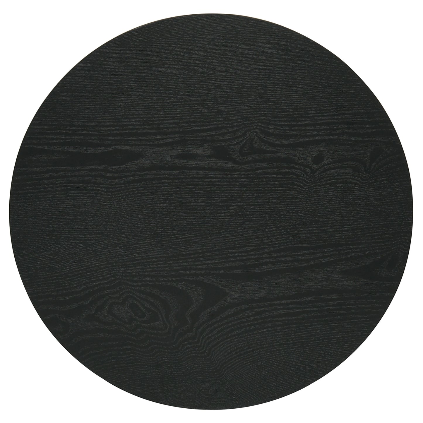 Hamlyn 2-piece Round Fluted Coffee and End Table Set Black