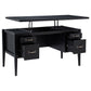 Graham 4-Drawer Lift-Top Computer Desk Black
