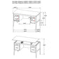 Graham 4-Drawer Lift-Top Computer Desk Black