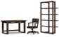 Ashley Express - Breckington Home Office Desk with Chair and Storage