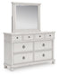 Rowlenstown King Poster Bed, Dresser and Mirror