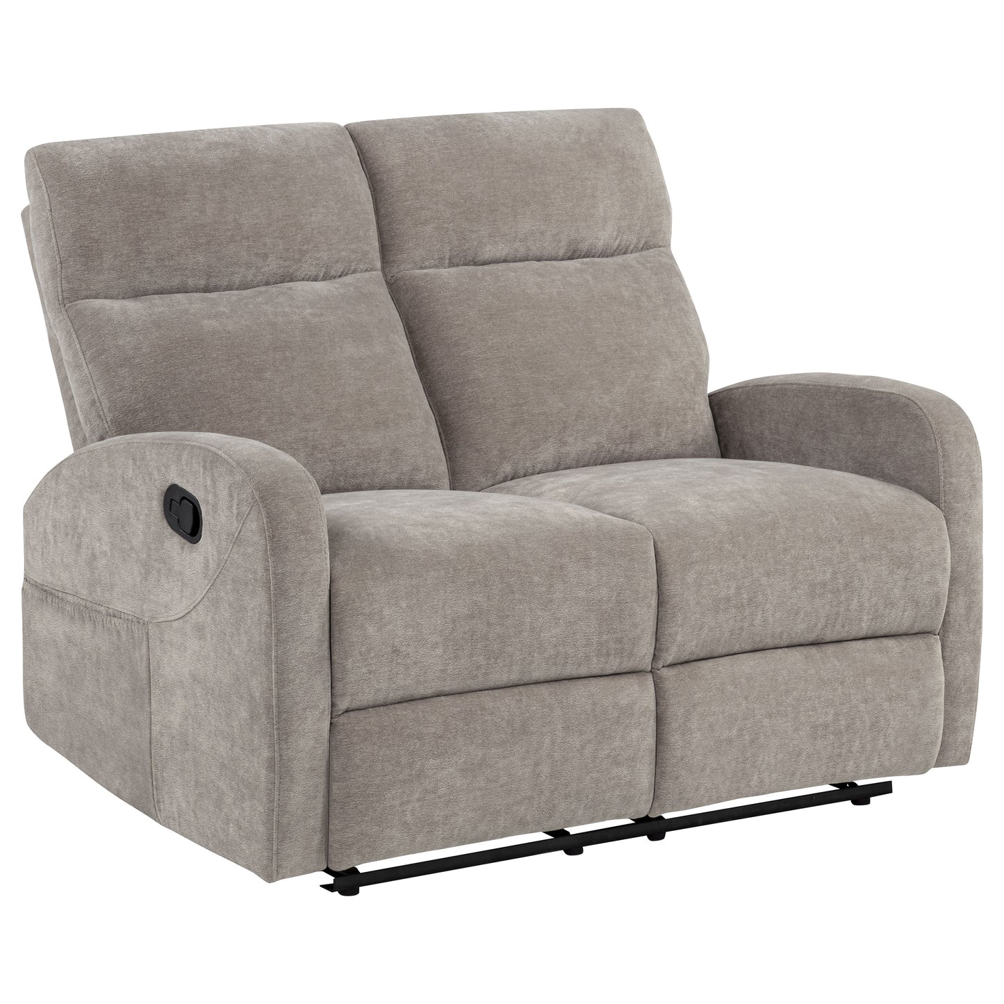 Hamilton Chenille Upholstered Manual Reclining Loveseat Sand
