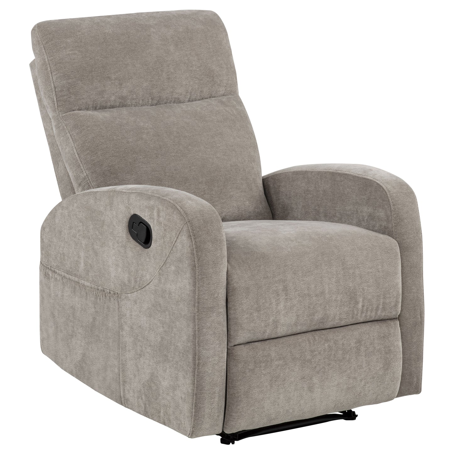 Hamilton Chenille Upholstered Manual Recliner Sand