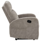 Hamilton Chenille Upholstered Manual Recliner Sand
