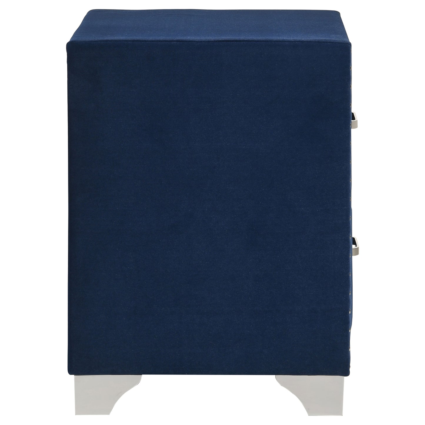 Melody Upholstered 2-drawer Nightstand Pacific Blue