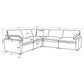 Collins 5-piece Modular Power Reclining Sectional Black