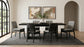Redbridge Velvet Upholstered Side Chair Grey and Black (Set of 2)