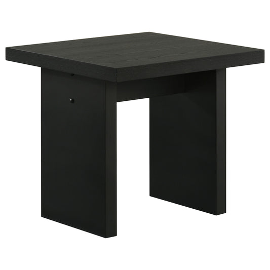 Decker Square Occasional Side End Table Black