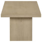 Decker 2-piece Coffee and End Table Set Natural Oak