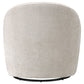 Leon Chenille Upholstered Swivel Accent Chair Beige