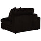 Blaine 2-Piece Corduroy Reversible Chaise Sectional Sofa Chocolate Brown